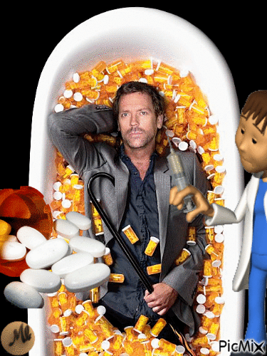 Inyectable mejor, Dr House - 免费动画 GIF