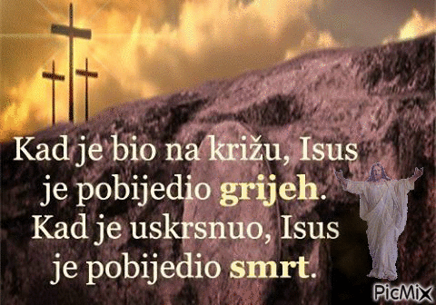 Isus Krist pobjednik nad zlom - Бесплатни анимирани ГИФ