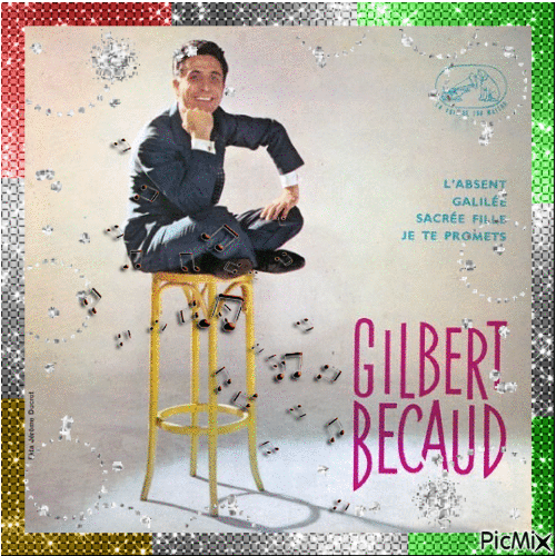 Gilbert Becaud - Gratis geanimeerde GIF