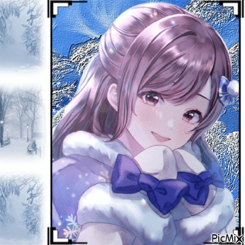 Manga en hiver ...concours - Ingyenes animált GIF