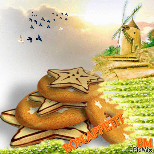 les biscuits du meunier - Animovaný GIF zadarmo