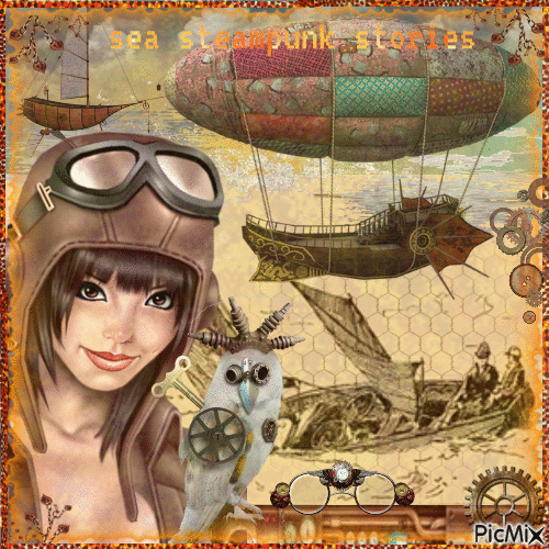 sea steampunk  stories - 免费动画 GIF