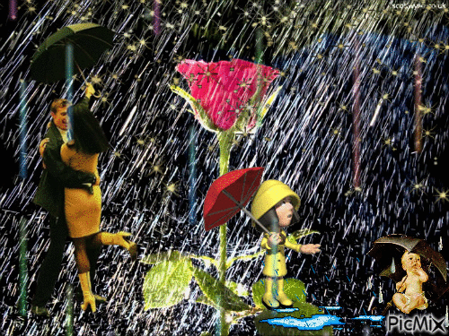 Rain - Darmowy animowany GIF