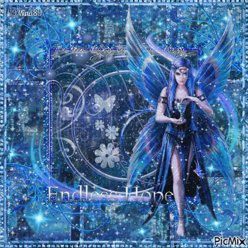Dark Blue Fairy - Endless Hope - Δωρεάν κινούμενο GIF
