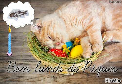 bon lundi de Pâques - GIF animé gratuit - PicMix