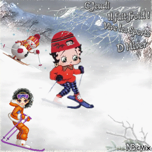 Sport d Hiver ! - Free animated GIF