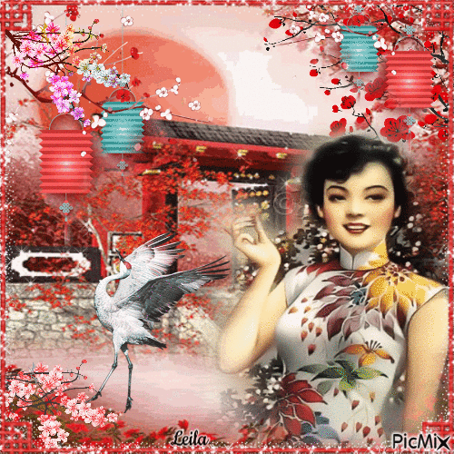 Oriental beauty - Безплатен анимиран GIF