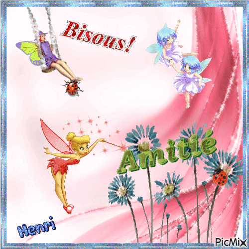 Amitié bisous - Bezmaksas animēts GIF