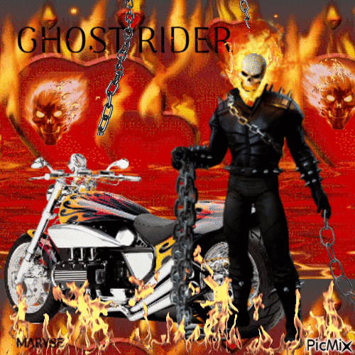 ghost rider - Bezmaksas animēts GIF