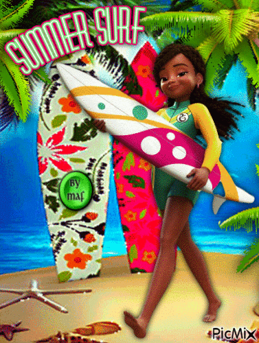 Summer Surf - Zdarma animovaný GIF