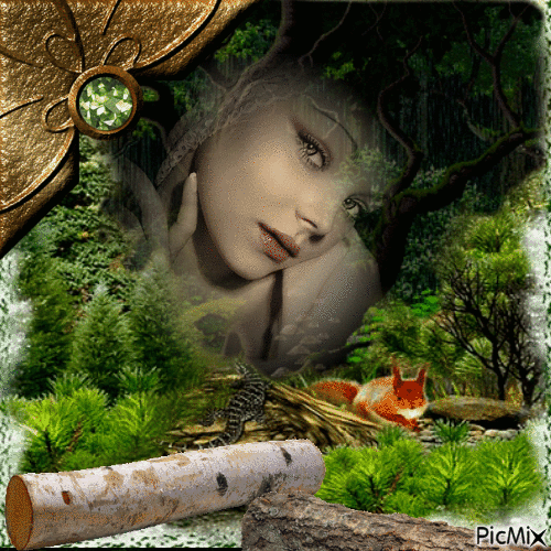 lady of the forest - Δωρεάν κινούμενο GIF