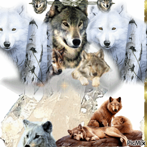 Les loups - 無料のアニメーション GIF
