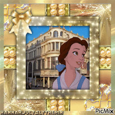 ♦Belle goes to the shops in Real Life♦ - GIF animado grátis