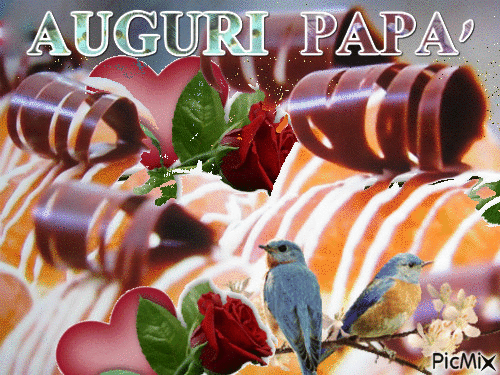 AUGURI PAPA' - Бесплатный анимированный гифка