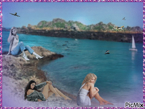 At the sea - Bezmaksas animēts GIF