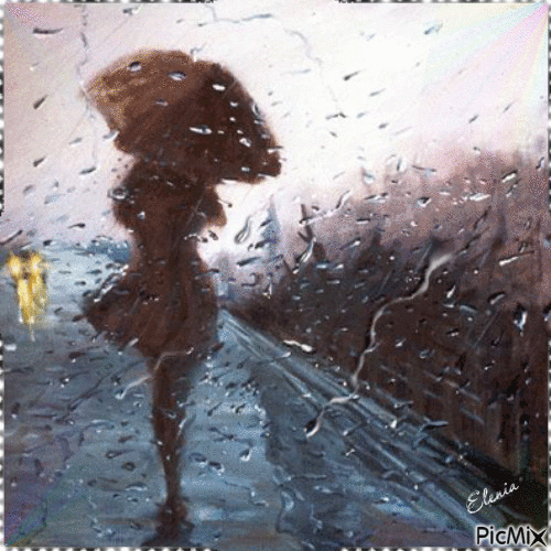 Дождь - Gratis animeret GIF