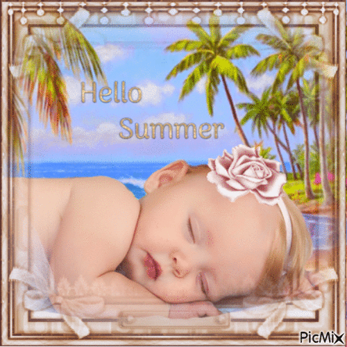 Hello Summer - Darmowy animowany GIF