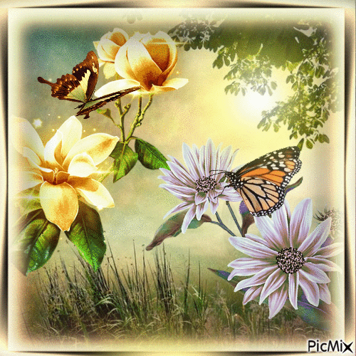 Schmetterlinge - Gratis geanimeerde GIF