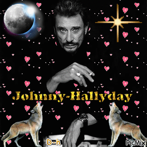 johnny hallyday - Gratis animeret GIF