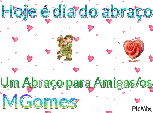 Dia do Abraço - Безплатен анимиран GIF