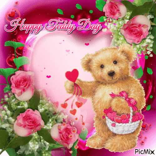 Happy Teddy Day - Free animated GIF