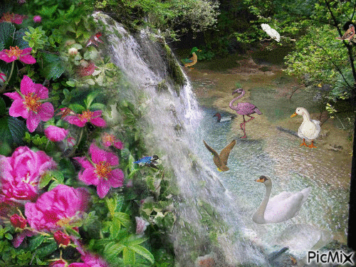 A la cascade des tufs - Darmowy animowany GIF