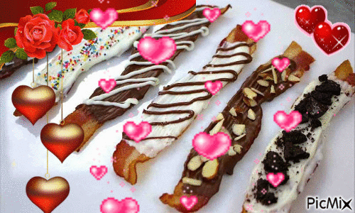 Chocolate Covered Bacon - GIF animé gratuit