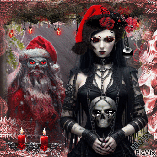 gothic christmas - Besplatni animirani GIF