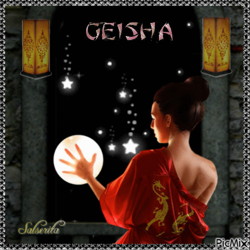 Geisha. - Gratis animerad GIF