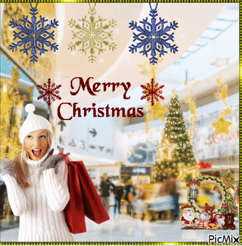 Christmas Shopping - Ingyenes animált GIF