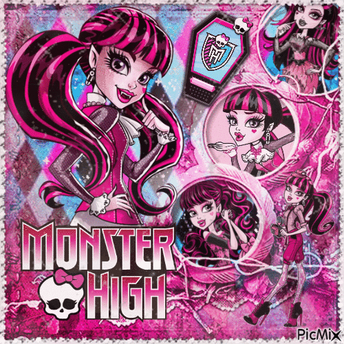 monster high draculaura glitter - 免费动画 GIF