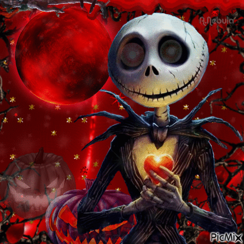 Jack Skellington in Red-contest - Free animated GIF