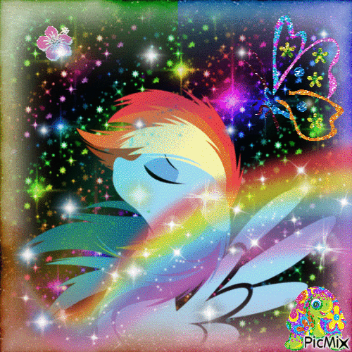 Rainbow Dash - Gratis animerad GIF