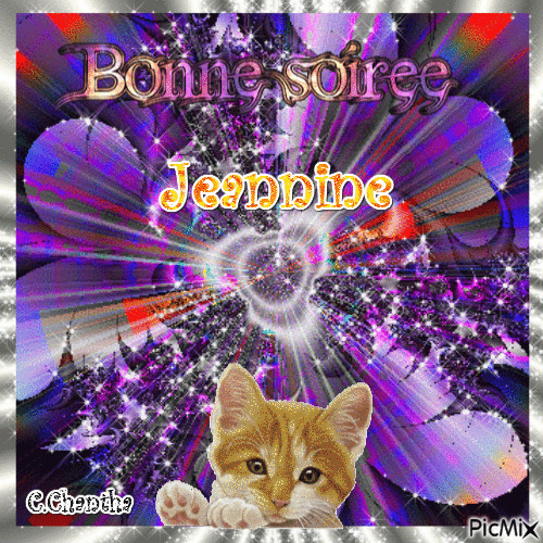 BONNE SOIRÉE JENNINE - 無料のアニメーション GIF