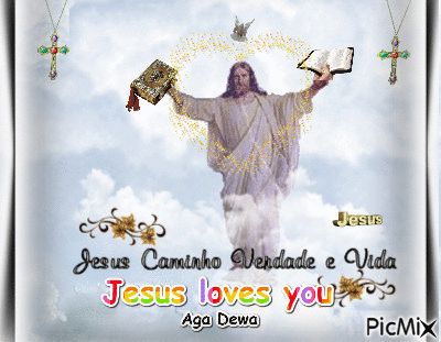 Jesus te Ama - GIF animasi gratis