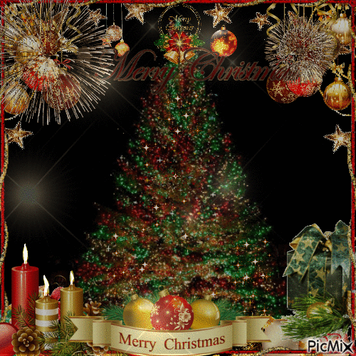 Árbol de Navidad - Безплатен анимиран GIF