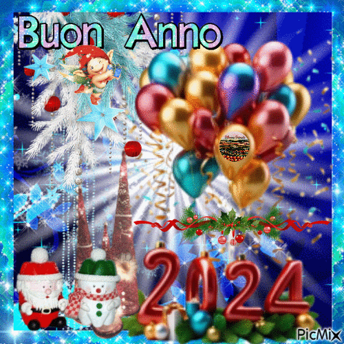 Buon Anno 2024 - Gratis animeret GIF