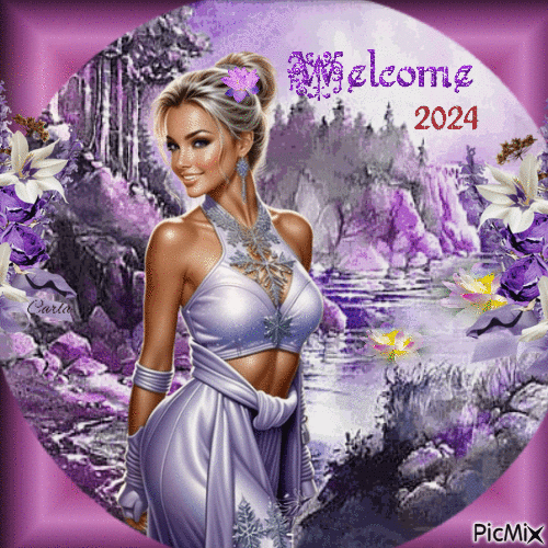 Welcome 2024 - Darmowy animowany GIF