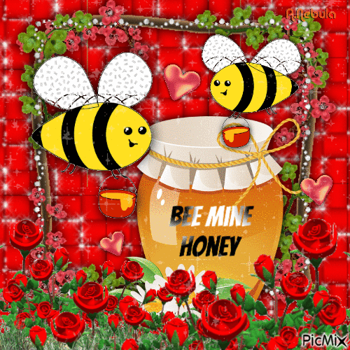 Love Bees - Nemokamas animacinis gif