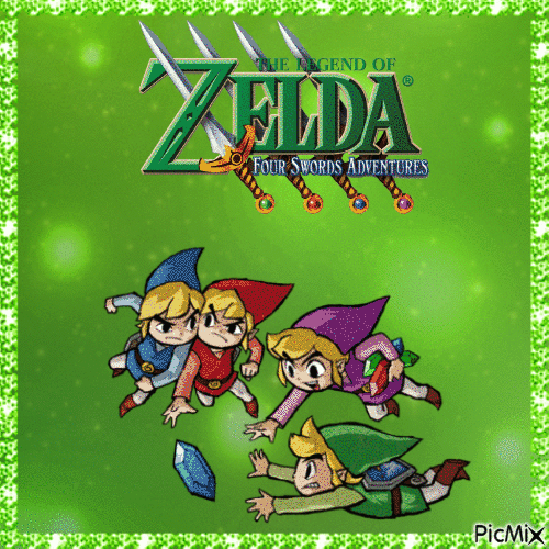 The Legend of Zelda Four Swords Adventures - GIF animasi gratis