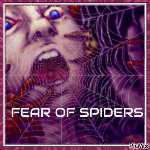YOUR WORST FEAR: ARACNOPHOBIA(Fear of spiders - Δωρεάν κινούμενο GIF
