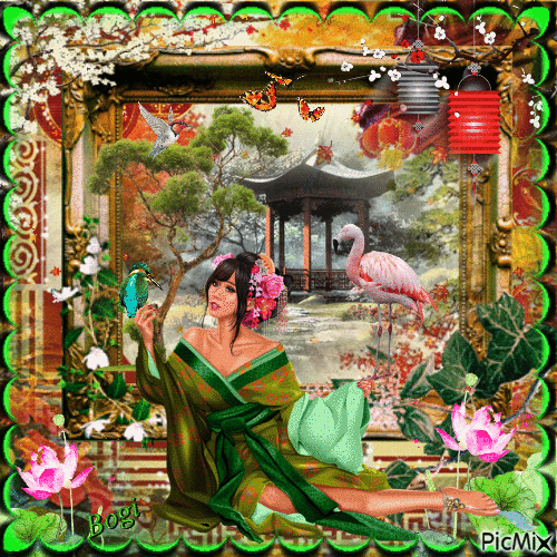 Oriental beauty... - Darmowy animowany GIF