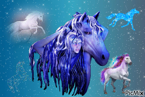 chevaux - Zdarma animovaný GIF