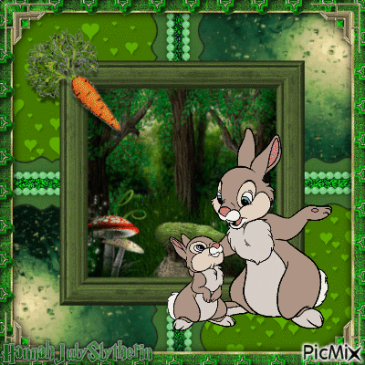 {♥}Bunny and Mama{♥} - Zdarma animovaný GIF