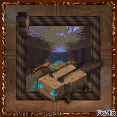 [Minecraft Brown Axolotl] - Δωρεάν κινούμενο GIF