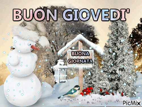 BUON GIOVEDI' - Gratis animeret GIF
