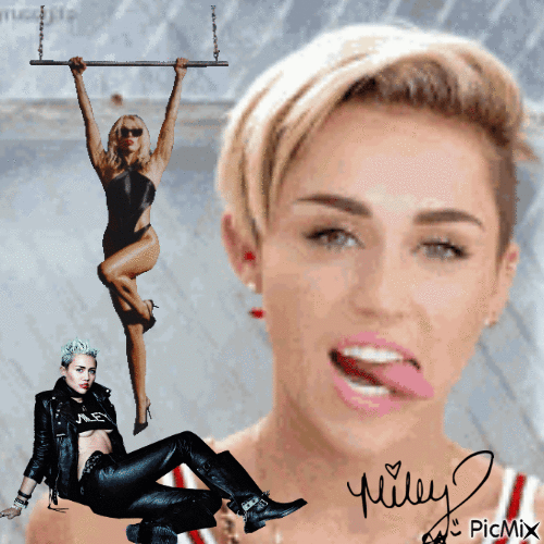 Miley Cyrus - Zdarma animovaný GIF