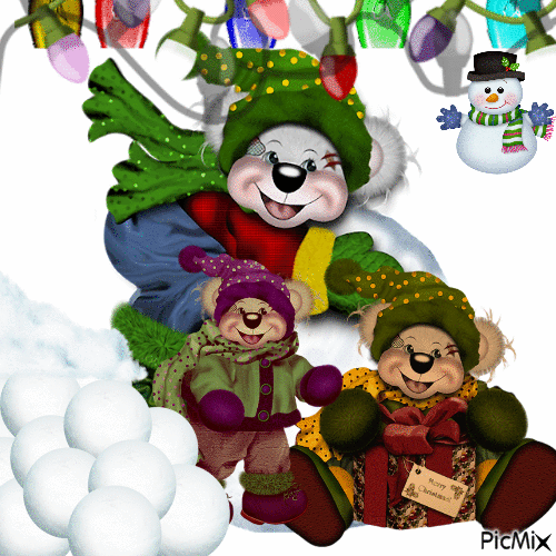 Familia Bear - GIF animate gratis