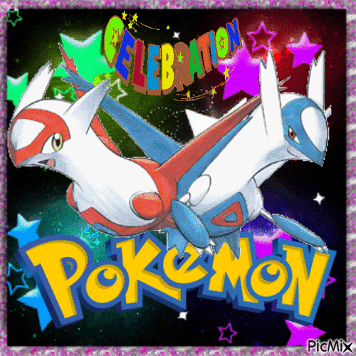 Pokemon Latias & Latios Celebration #1 - Gratis geanimeerde GIF