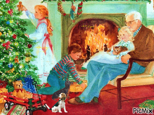 Warm Cozy Christmas - Darmowy animowany GIF